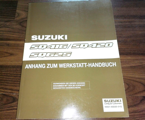 SUZUKI GRAND VITARA SQ416 / SQ420/ SQ625 Update 2000 WERKSTATTHANDBUCH - Bild 1 von 5