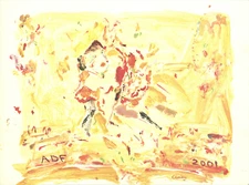 CECILY BROWN American Dance Festival 20.5" x 27.75" Offset Lithograph 2001 Afric