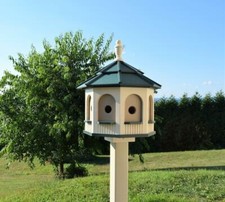 Birdhouse | Large Poly Gazebo Birdhouse | 8 rooms | Amish Handmade | Made in USA