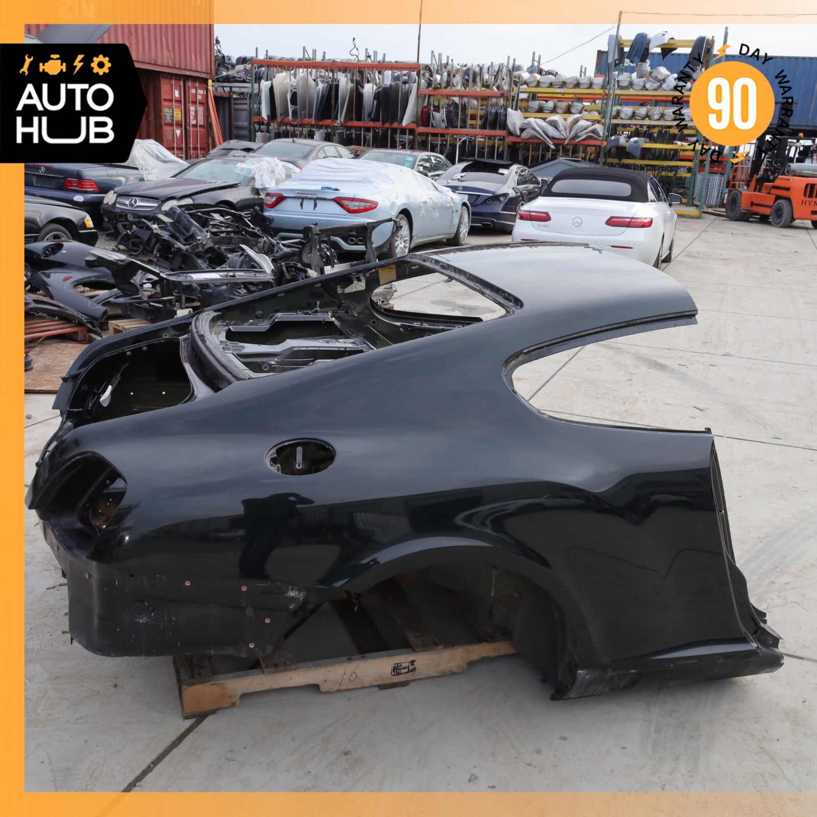 03-10 Bentley Continental GT Coupe Rear Left & Right Side Quarter Panel Cut OEM