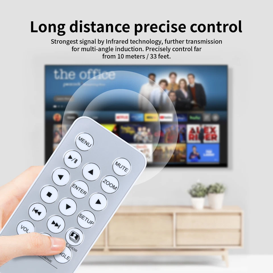 Replace Remote Control For COBY DP887 DP888 DP847 DP772 DP882 DP767 DP559 DP1048 - Image 4 of 4