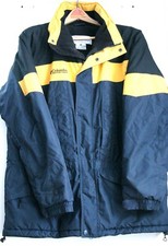 Preowned men's large yellow/black Columbia Winter jacket with hood