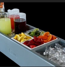 COOLER HOME COMMERCIAL CATERING BARTENDING BAR DECOR BUFFET GRAY DISPLAY DRINKS
