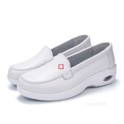 white slip on loafers