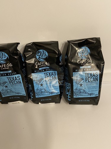 3 Bags HEB Cafe Ole Texas Pecan Coffee Whole Bean or Ground 12-Ounce Ea - Picture 4 of 6