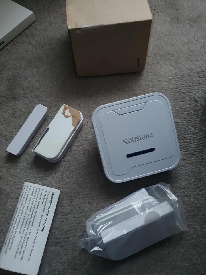 Koostone Wireless Door Entry Sensor Alarm Chime, Door Open