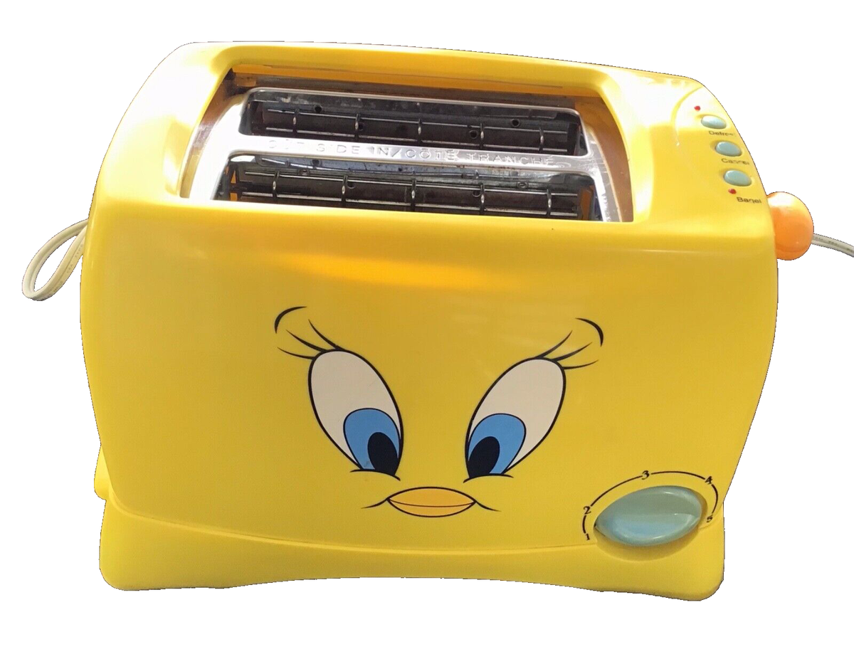 2002 Looney Tunes Tweety Bird Yellow Toaster~ RARE~Salton