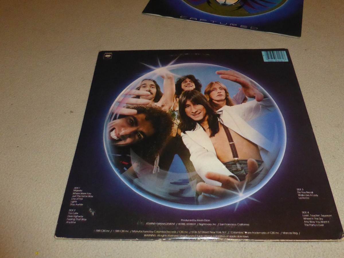 VINTAGE JOURNEY CAPTURED RECORD DOUBLE ALBUM KC2 37016 1981