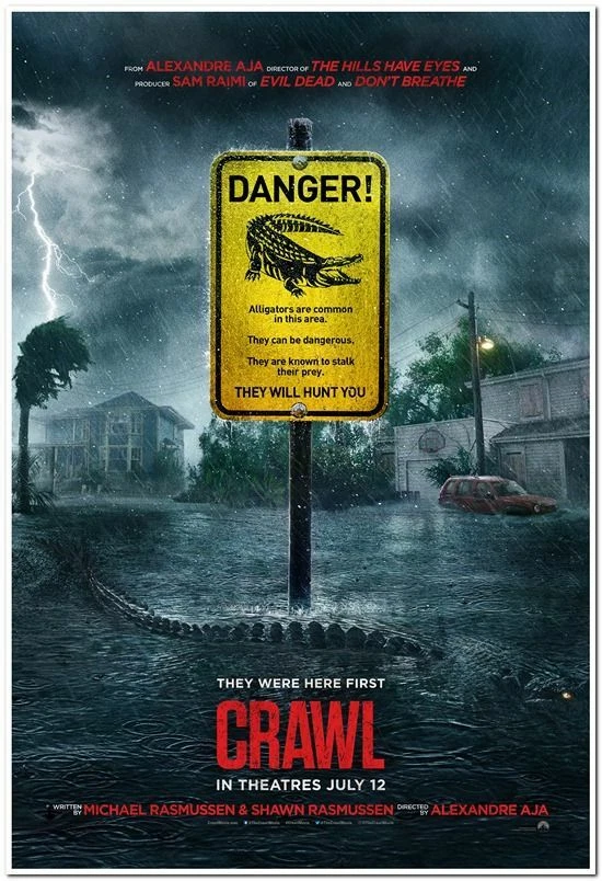 CRAWL 2019 original 27X40 ADVANCE Movie Poster KAYA