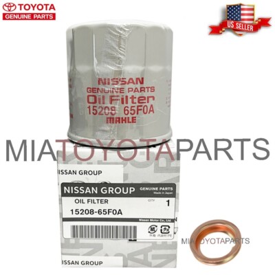 Genuine Nissan Maxima Altima Oil Filter OEM 1520865F0A w Gasket