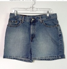 Vintage Levi's 511 Shorts Size 12 Misses High Rise Red Tab Made in USA