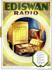 1930s Ediswan Vacuum Tube Poster 13 x 17 Giclee Print
