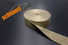 10m Titan Hitzeschutzband 50mm 1400&deg;C *** Schlauchland BMW VW Turbo Abgaskr&uuml;mmer