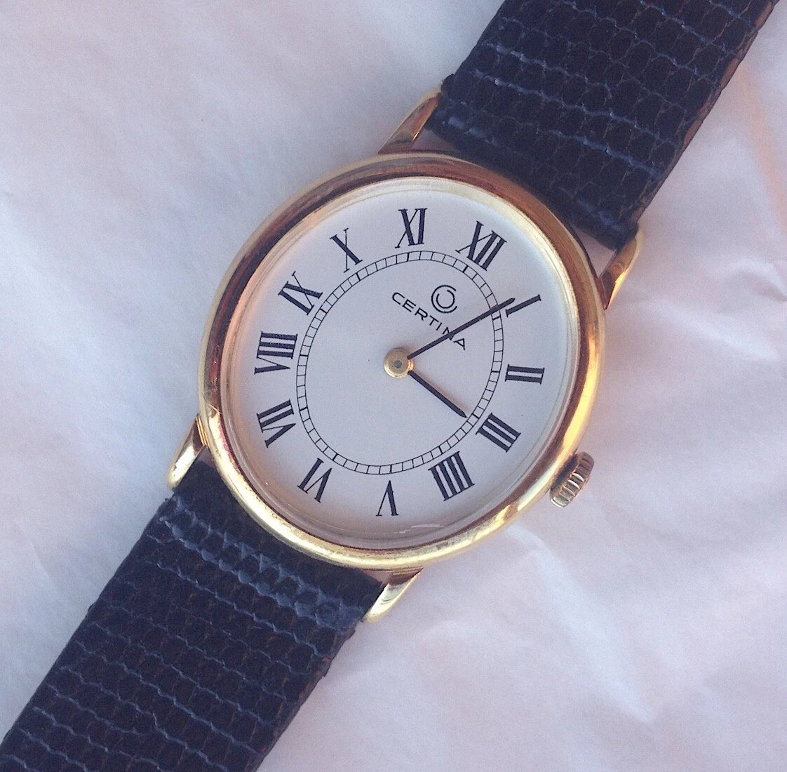 Orologio certina oro store anni 70