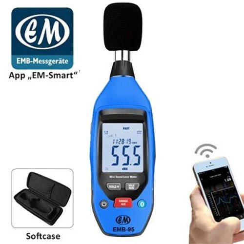 Schallpegelmesser EMB-95 | Schallpegel Messgerät mit Bluetooth - Bild 1 von 4
