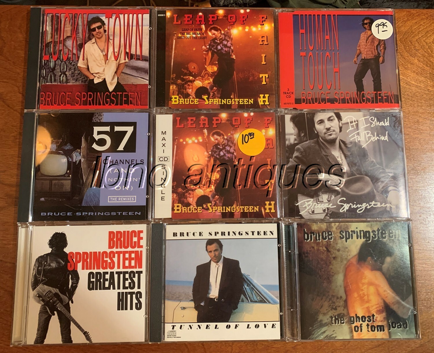 Bruce Springsteen collection of 9 CD's , some rare ones here, all EXC.l ...