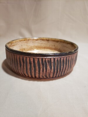 Studio Pottery Signed HPB Round Bowl  ''Be Happy''
