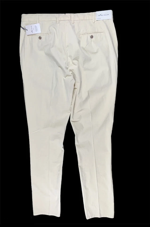 Pantalones amarillos polar delantero plano corona Peter Millar para hombre talla 36 x 35 nuevos con etiquetas Foto 4 de 4