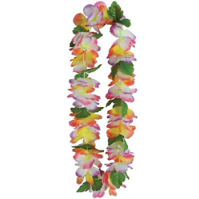 Hawaiian Silk 'N Petals Neon Lotus Lei Black Light Luau Party