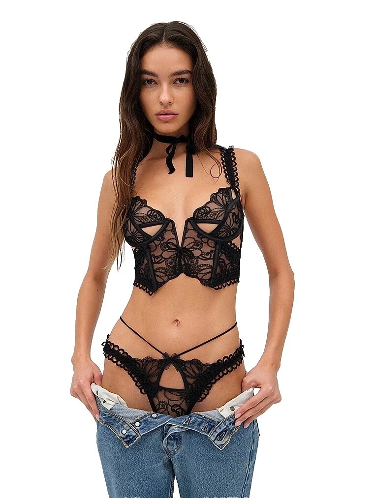Polyester For Love & Lemons Black Intimates & Sleep for Women