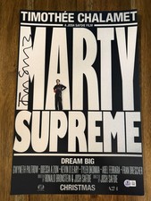 Josh Safdie ‘Marty Supreme' Movie Director Signed 12x18 Photo Beckett