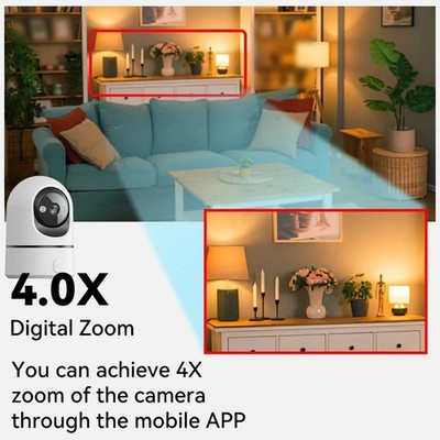 Indoor 2K WiFi Überwachungskamera mit Live Feed App Unterstützung und One Touc