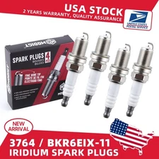 OEM Quality NEW 4Pcs Spark Plugs FOR NGK 3764 BKR6EIX-11 Iridium IX BKR6EIX11