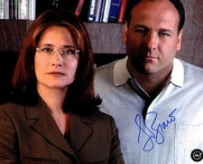 Lorraine Bracco The Sopranos Autographed 8x10 Photo (With Tony Soprano)