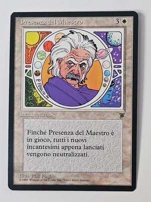 MTG 1995 Italian Legends PRESENZA DEL MAESTRO Presence of the Master NM+