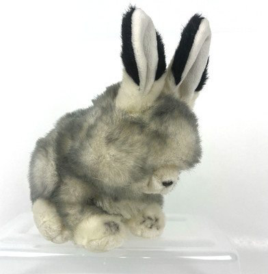 VTG Morehead Collection Snow Furries Rabbit Plush White Black 11  tall 1997