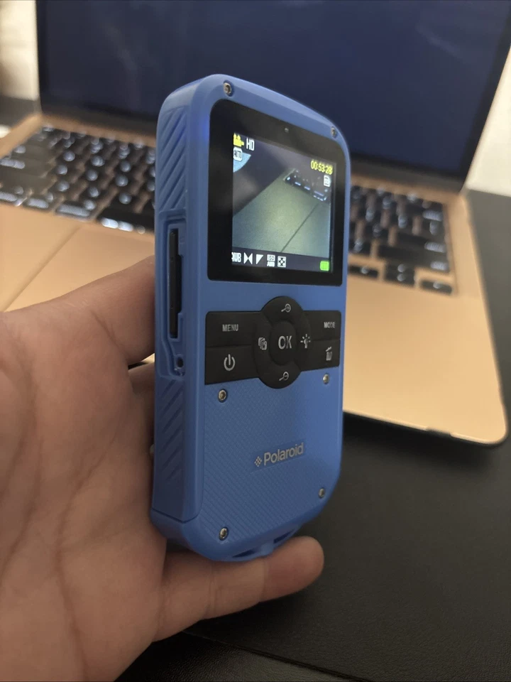 Polaroid iD610 All Weather Digital Camcorder Camera Blue Tested Works - Image 3 of 4