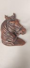 Pferdebild Wachs Pferdekopf vintage Wandbild Relief 3D Wachskunst Handarbeit vtg