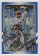2021 Topps Chrome Ben Baller Edition Blue Refractor 46/75 Dallas Keuchel #91 0a3