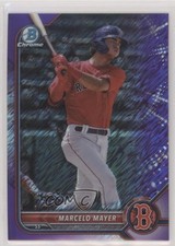 2022 Bowman Chrome Prospects Purple Shimmer Refractor 140/250 Marcelo Mayer uk2