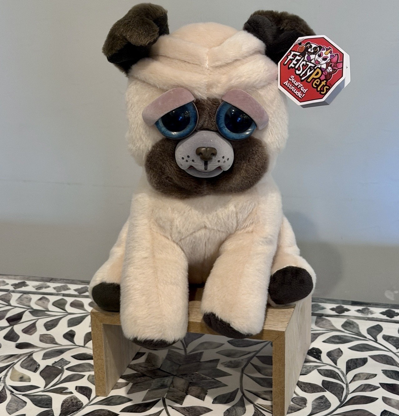 NWT Feisty Pets Manny Macho&trade;️ Stuffed Dog Plush Animal 8