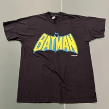 VTG Screen Stars Best Batman XL T Shirt Black Single Stitch Made In USA