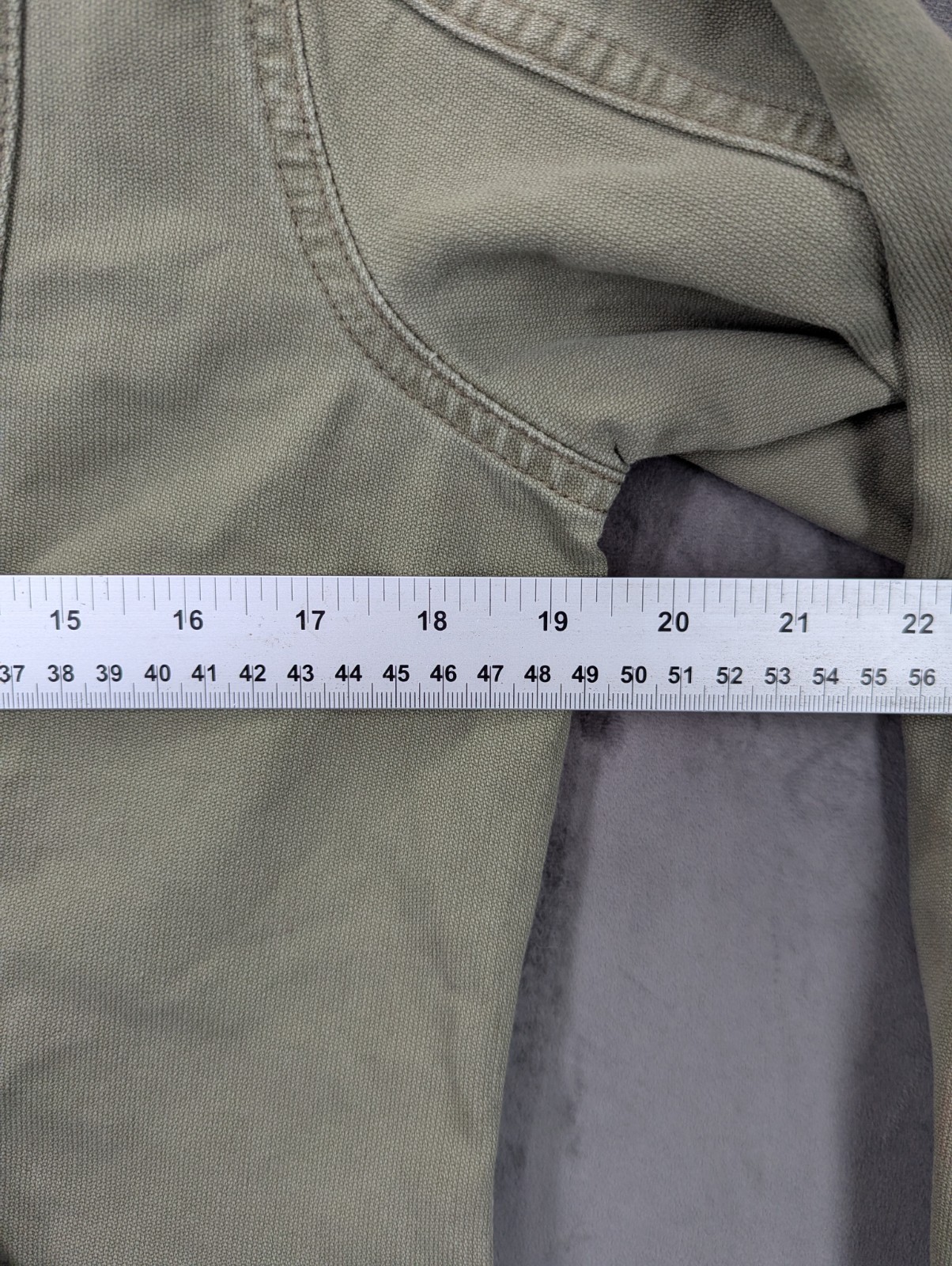 Y2K Levi's Women's Bush Jacket Size Medium Full Zip Belt Cotton Made In Brazil image 9