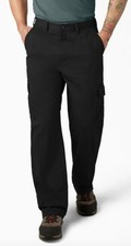 Dickies Men's Industrial Relaxed-fit Cargo Pant 36x34 Black  NEW 