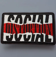 🔥 SOCIAL DISTORTION Sew/ Iron On Patch Mike Ness Badge Punk Rock Music Festival