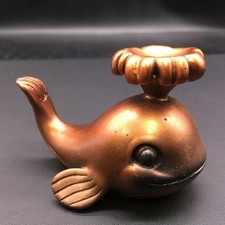 Natural Resin Whale Shape Crystal Ball Stand Base Decoration Healing Reiki 1pc
