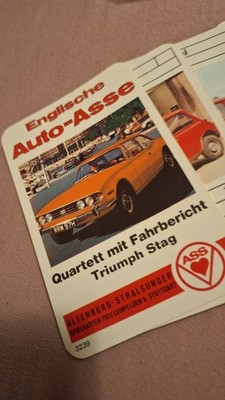 Klassisches ASS - Quartett ''Englische Auto-Asse'' (Autos)
