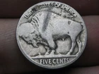 1917 S Buffalo Nickel 5 Cent Piece- San Francisco, Good Reverse Details