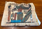 Unique Ancient Egyptian Papyrus Painting on White Stone Block - Isis & Osiris — photo 2