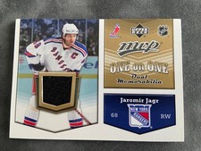 2007/2008 Upper Deck UD MVP One on One Jerseys #OO-JE  Jaromir Jagr / Elias
