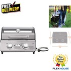 Lightweight Stainless Steel Propane Grill 15,000 BTU with Built in Thermometer