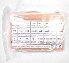 Sutemribor 2180 Piece Black M2/M3/M4/M5 Hex Socket Head Cap Screws Assortment