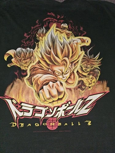 Dragon Ball Z Y2K XXL FUNIMATION Anime T-shirt 2000s vintage concert t-shirt, vintage, size XXL, single stitch, B+ condition