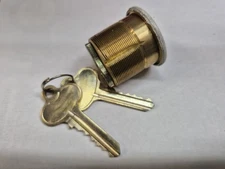 Mortise Cylinder 1  1/8  Brass Superior SE1 keyway