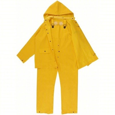 Condor Waterproof 3-Piece Rain Suit w/ Detachable Hood PVC  13.8 Mil Thick - 2XL