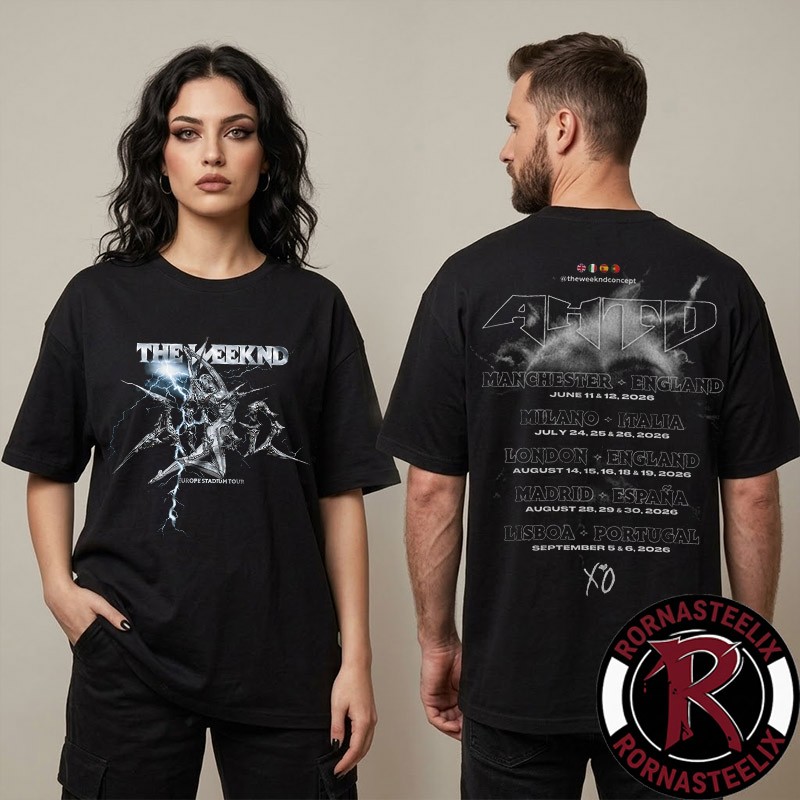 The Weeknd ザ・ウィークエンド ツアー Tシャツ XL The Weeknd Europe Stadium Tour 2026 After Hours Til Dawn Schedule